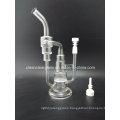Baby Cake Shape Pyrex Glass Water Pipe Oil Rig Recycler with Honeycomb Perc